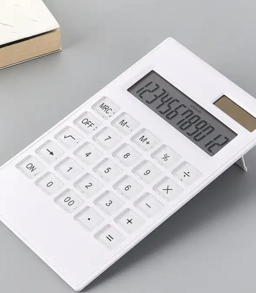 Calculatrice solaire à 12 chiffres, empreinte de calculatrice promotionnelle avec votre logo